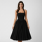 Rosalie Halter Flared Midi Dress – view 10