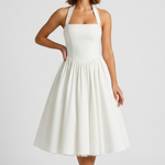 Rosalie Halter Flared Midi Dress – view 2