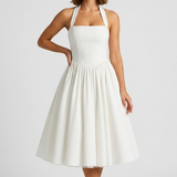 Rosalie Halter Flared Midi Dress – view 2