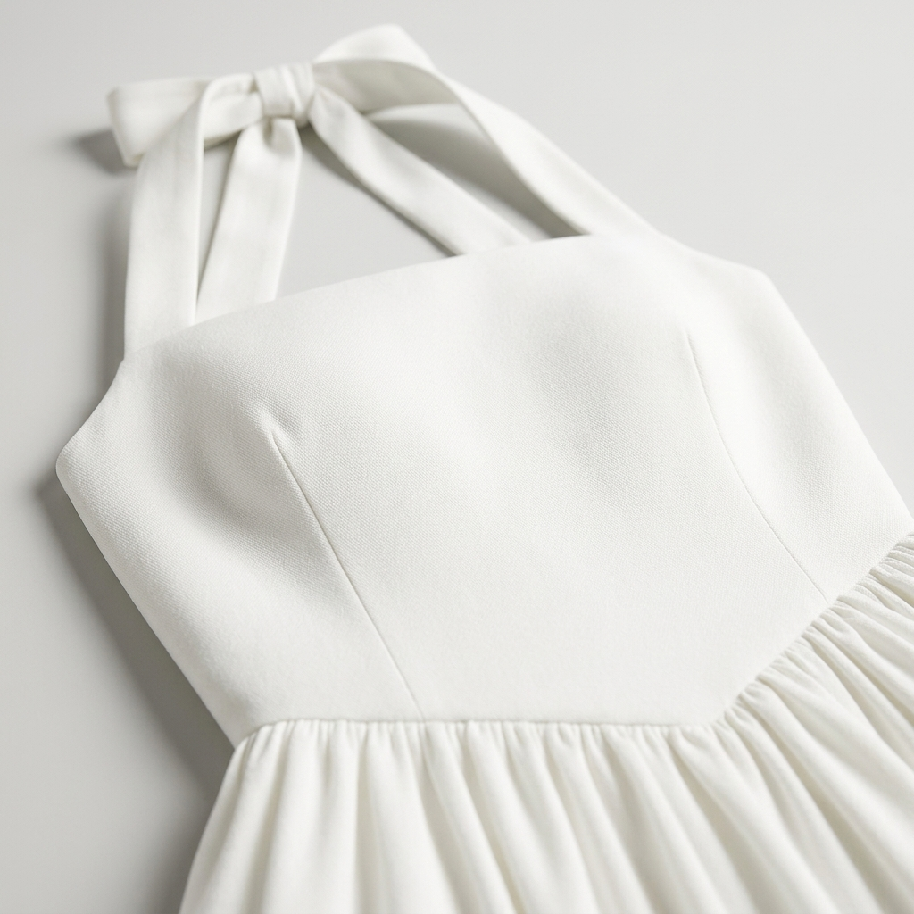 Rosalie Halter Flared Midi Dress – view 6