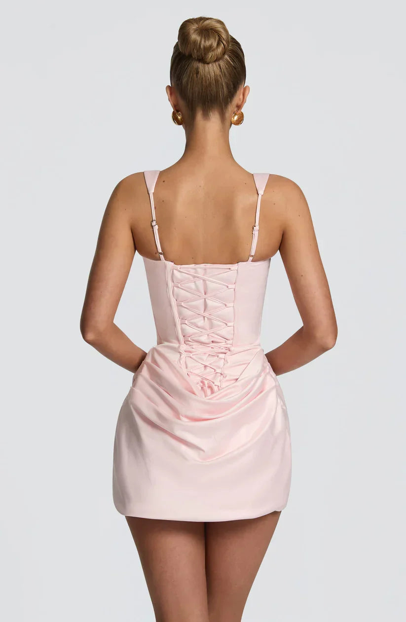 Rosalind Corset Ruched Mini Dress – view 28