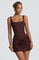 Rosalind Corset Ruched Mini Dress – view 3