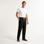 Savile Linen Drawstring Trousers – view 2