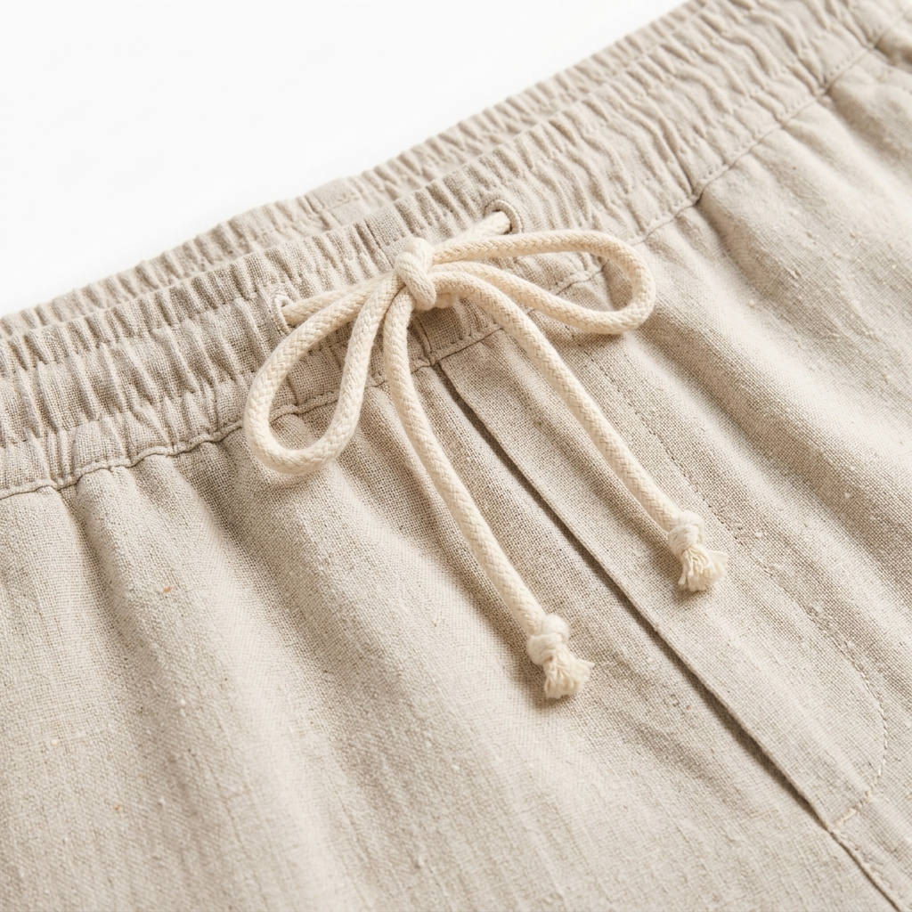 Savile Linen Drawstring Trousers – view 3