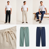 Savile Linen Drawstring Trousers – view 4