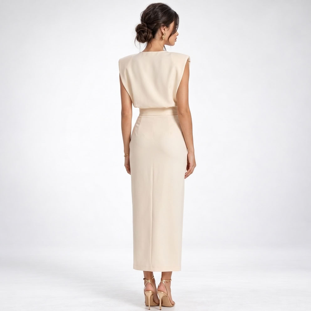 Seraphina Front-Slit Midi Dress – view 2