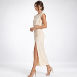 Seraphina Front-Slit Midi Dress – view 3