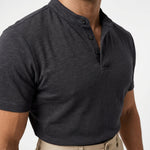 Taormina Band Collar Slim-Fit Polo – view 2