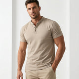 Taormina Band Collar Slim-Fit Polo – view 3