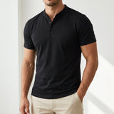 Taormina Band Collar Slim-Fit Polo – view 5