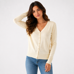 Tessa Fluffy V-Neck Cardigan – view 12