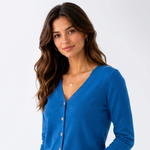Tessa Fluffy V-Neck Cardigan – view 7