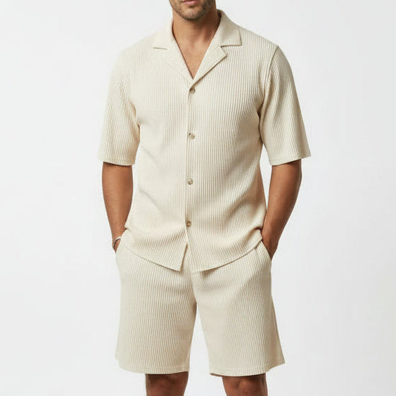 Thornton Ribbed Tee and Shorts Set – view 1