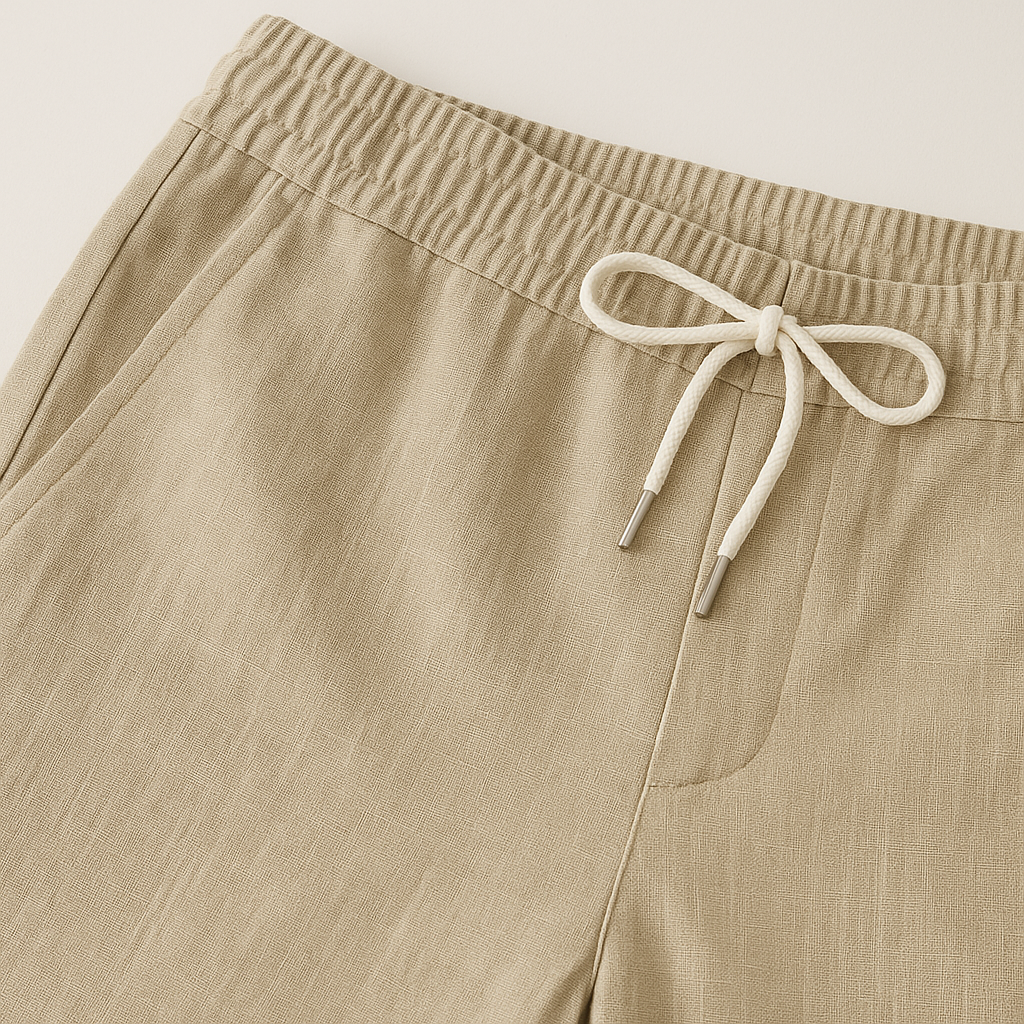 Tremont Cotton-Linen Tapered Trousers – view 3
