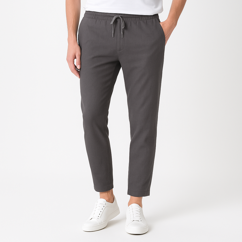 Tremont Cotton-Linen Tapered Trousers – view 8