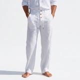 Valencia Pleated Linen Trousers – view 6