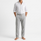 Valencia Pleated Linen Trousers – view 7