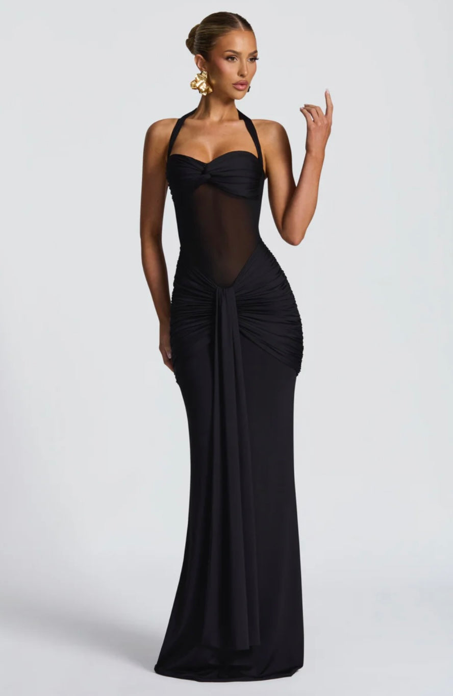 Valentina Halter Mermaid Maxi Dress – view 1