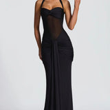 Valentina Halter Mermaid Maxi Dress – view 1