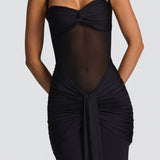 Valentina Halter Mermaid Maxi Dress – view 2