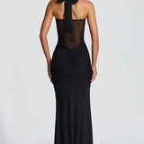 Valentina Halter Mermaid Maxi Dress – view 3
