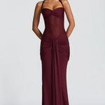 Valentina Halter Mermaid Maxi Dress – view 4