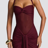 Valentina Halter Mermaid Maxi Dress – view 5