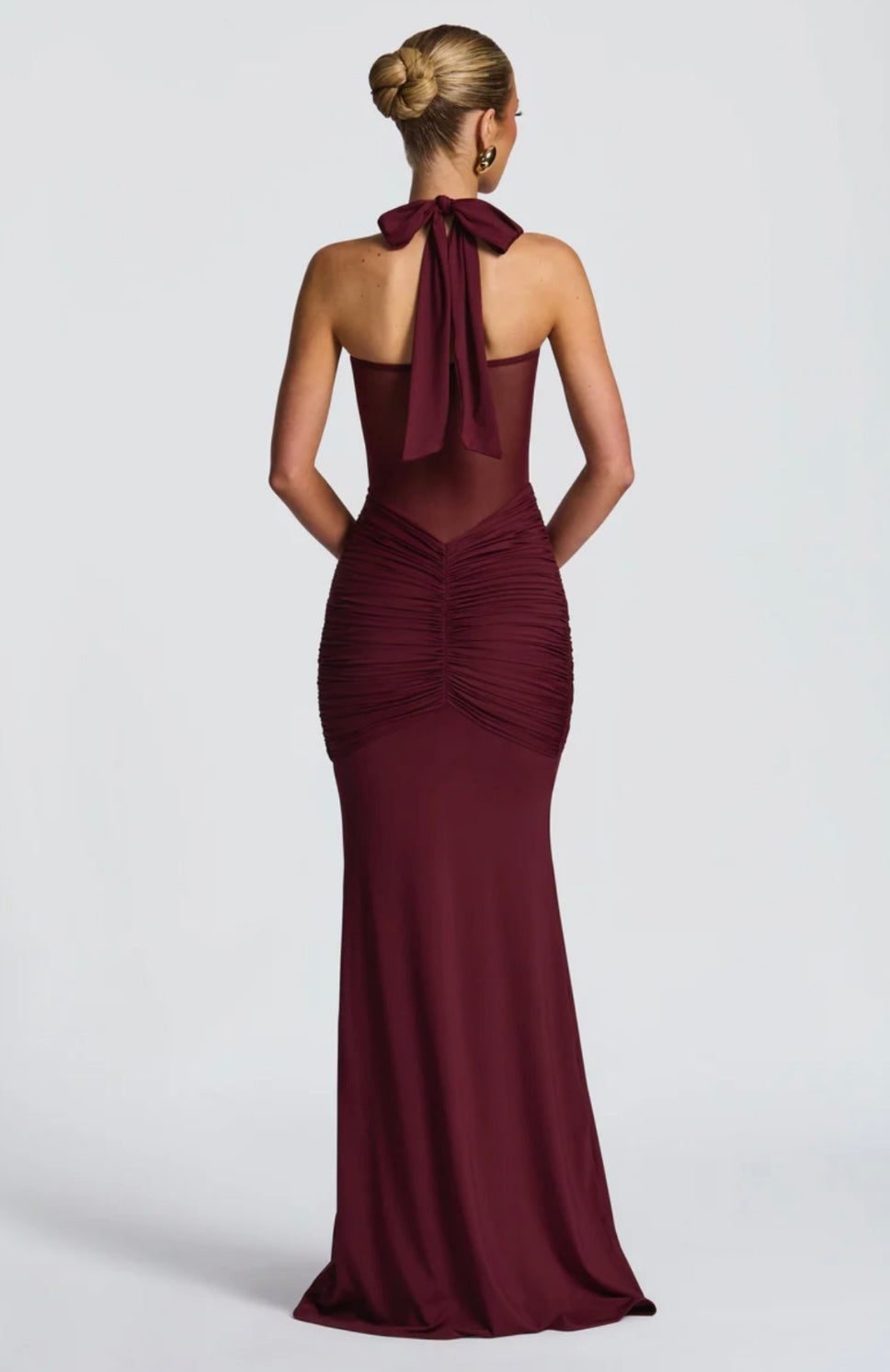 Valentina Halter Mermaid Maxi Dress – view 6