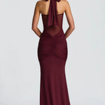 Valentina Halter Mermaid Maxi Dress – view 6
