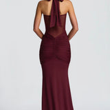 Valentina Halter Mermaid Maxi Dress – view 6