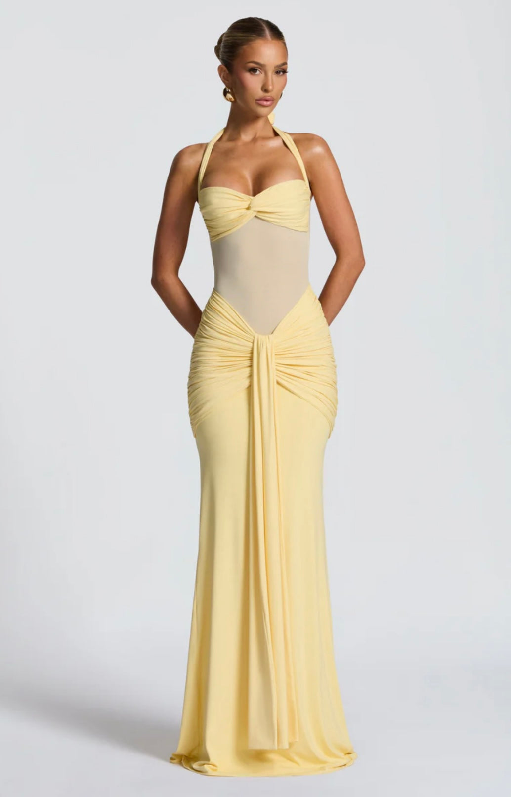 Valentina Halter Mermaid Maxi Dress – view 7