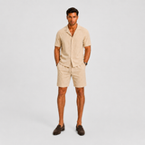 Vaughn Linen Camp Collar Shirt and Shorts Set – view 2
