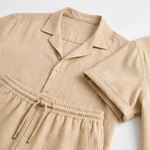 Vaughn Linen Camp Collar Shirt and Shorts Set – view 6
