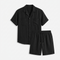 Vaughn Linen Camp Collar Shirt and Shorts Set – view 8