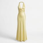 Vera Draped Halter Maxi Dress – view 4