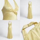 Vera Draped Halter Maxi Dress – view 6