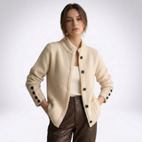 Verity Shawl-Collar Button Cardigan – view 1