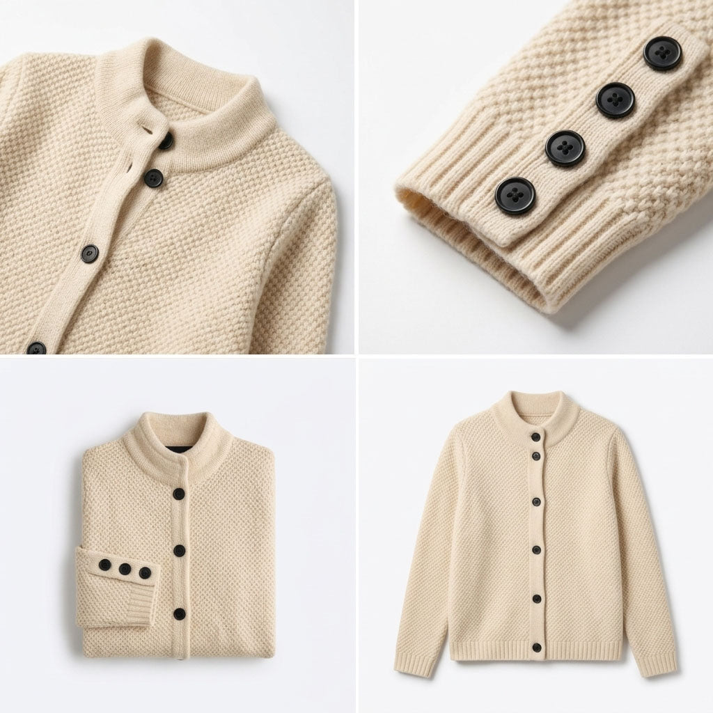 Verity Shawl-Collar Button Cardigan – view 11