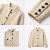 Verity Shawl-Collar Button Cardigan – view 11