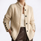 Verity Shawl-Collar Button Cardigan – view 2
