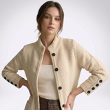 Verity Shawl-Collar Button Cardigan – view 7