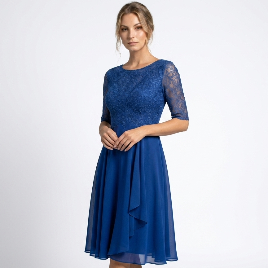 Violetta Lace 3/4-Sleeve Dress – view 13