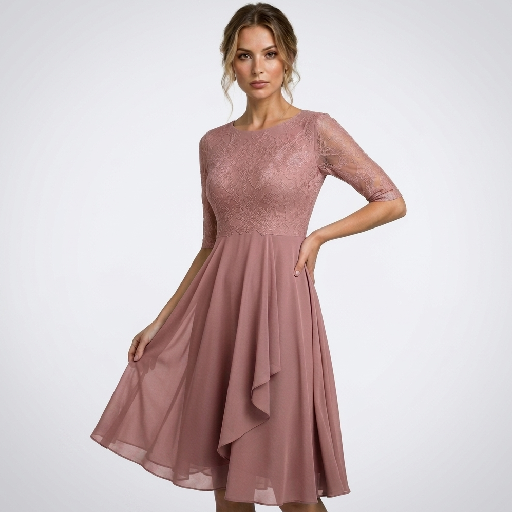 Violetta Lace 3/4-Sleeve Dress – view 14