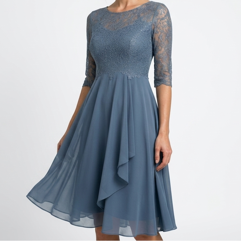 Violetta Lace 3/4-Sleeve Dress – view 2