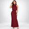 Vivienne Satin Asymmetric Midi Dress – view 1