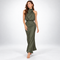 Vivienne Satin Asymmetric Midi Dress – view 12