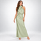Vivienne Satin Asymmetric Midi Dress – view 6