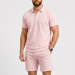 Whitmore Jacquard Polo and Shorts Set – view 1