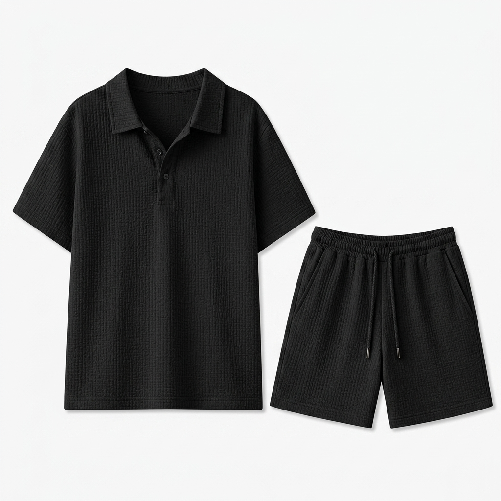 Whitmore Jacquard Polo and Shorts Set – view 10