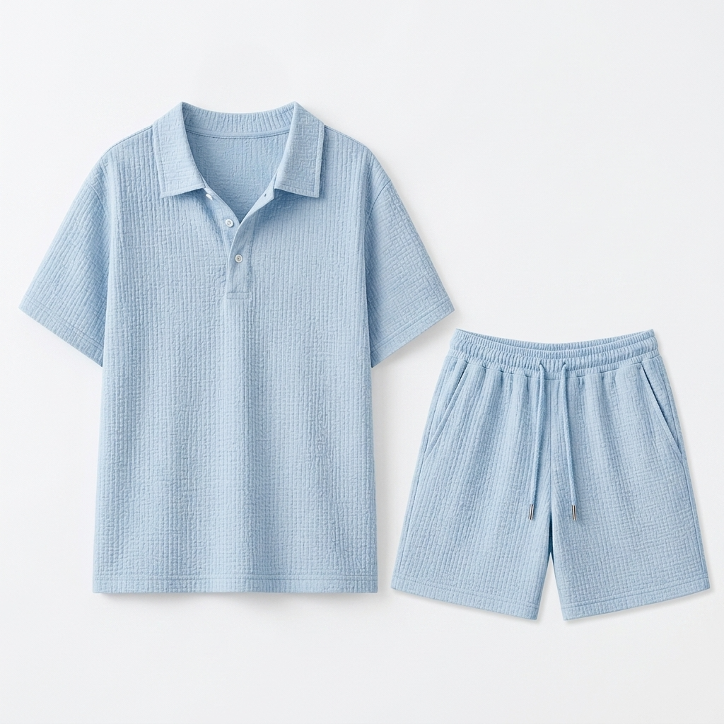 Whitmore Jacquard Polo and Shorts Set – view 8